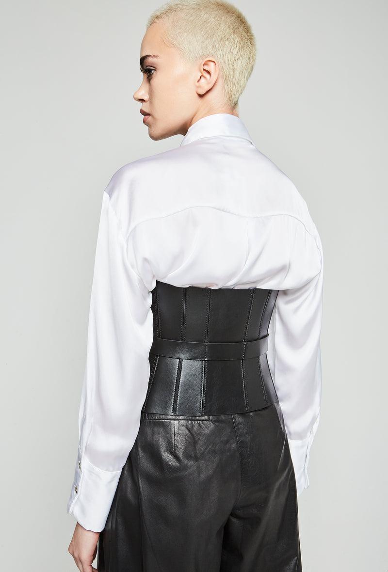 BIA Black Leather Underbust Corset PRITCH